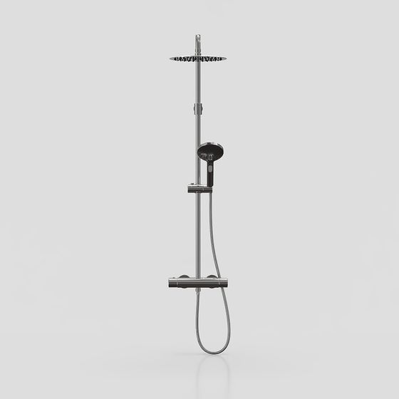 Modern Minimalist Shower System 3D model