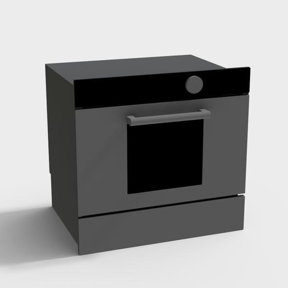 Sleek Low-Polygon Electric Oven 3D model
