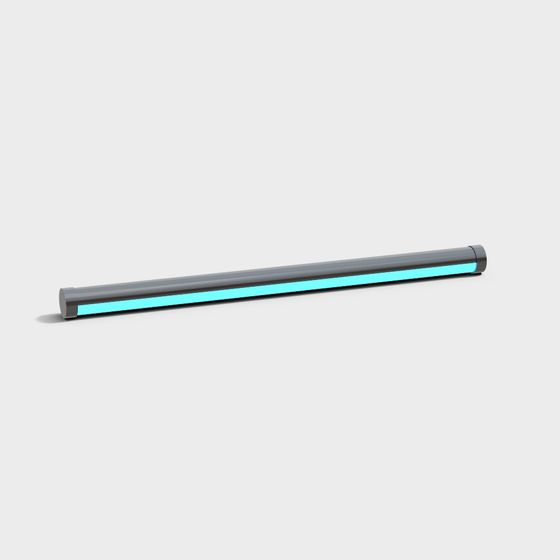 Futuristic Neon Tube Light 3D model