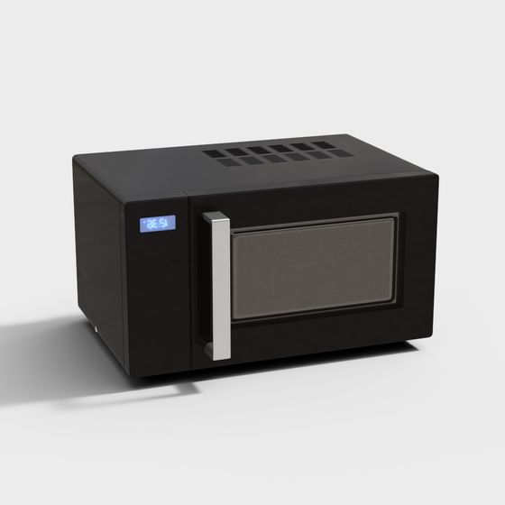 Minimalist Low-Poly Microwave 3D model