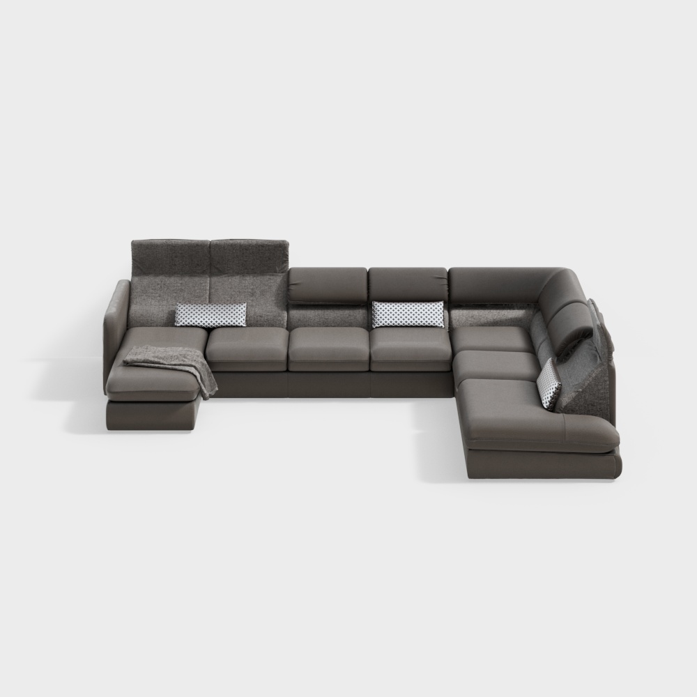 Divano a forma di U moderno di lusso