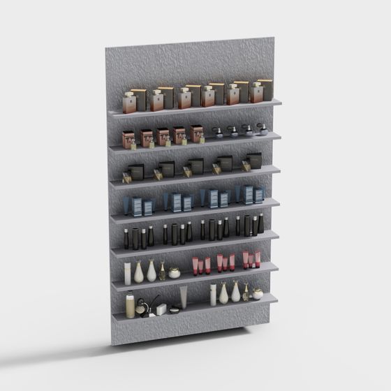 Elegant Cosmetic Display Stand 3D model