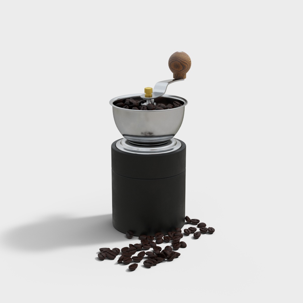 Vintage Coffee Grinder 3D model with High Detail