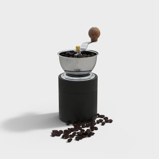 Vintage Coffee Grinder 3D model with High Detail
