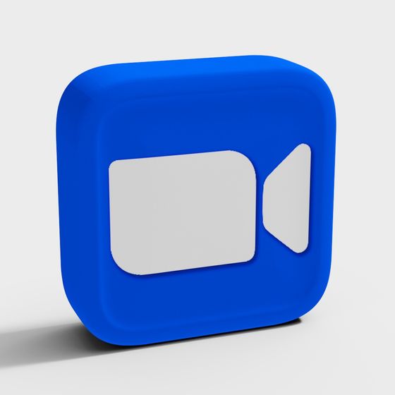 Camera Icon Low Poly 3D model for Creative Projects