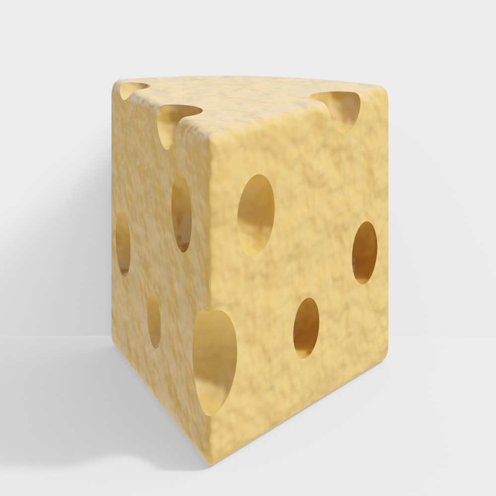 Swiss Cheese Cube 3D model