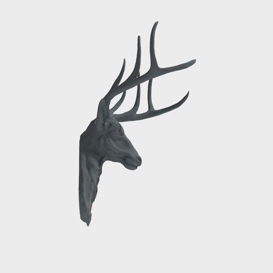 Majestic Deer Head Sculpture 3D model