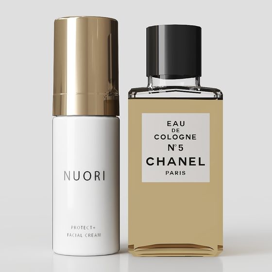 Elegant Skincare and Perfume Combo 3D model