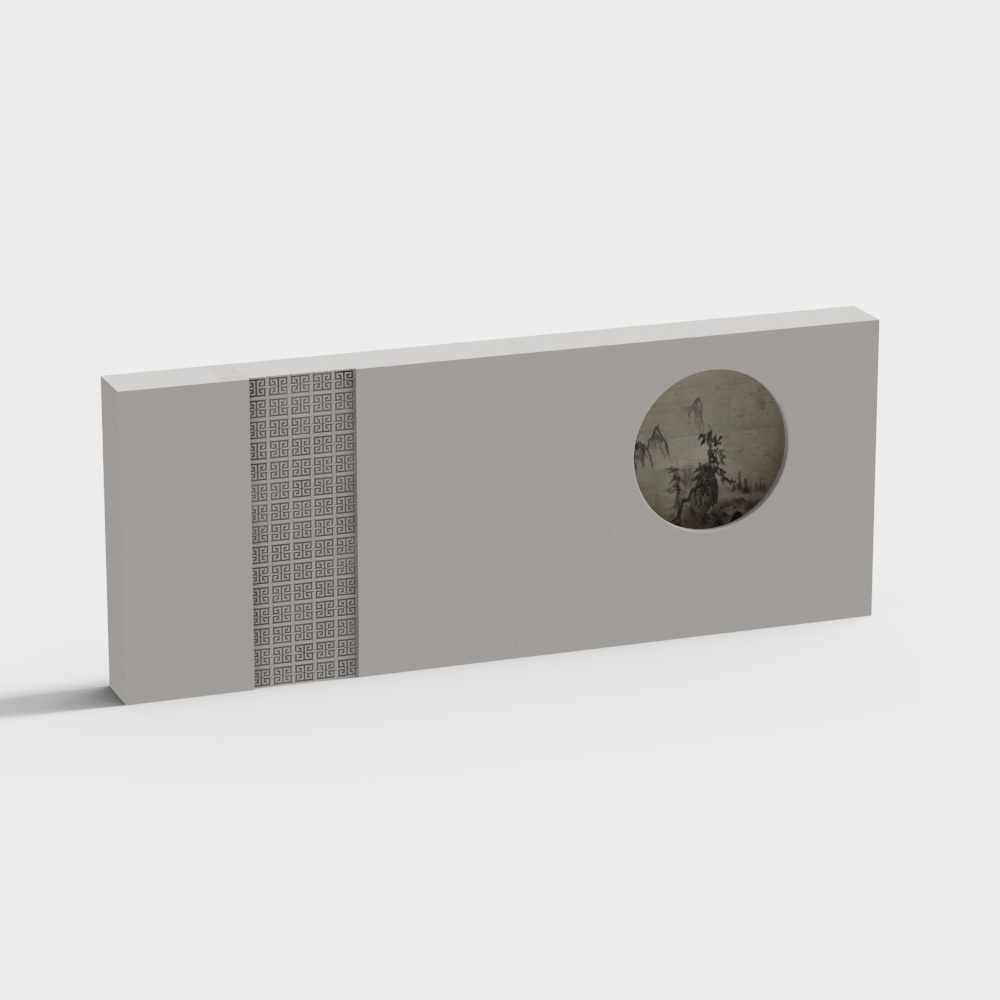 New Chinese-Style TV Background Wall