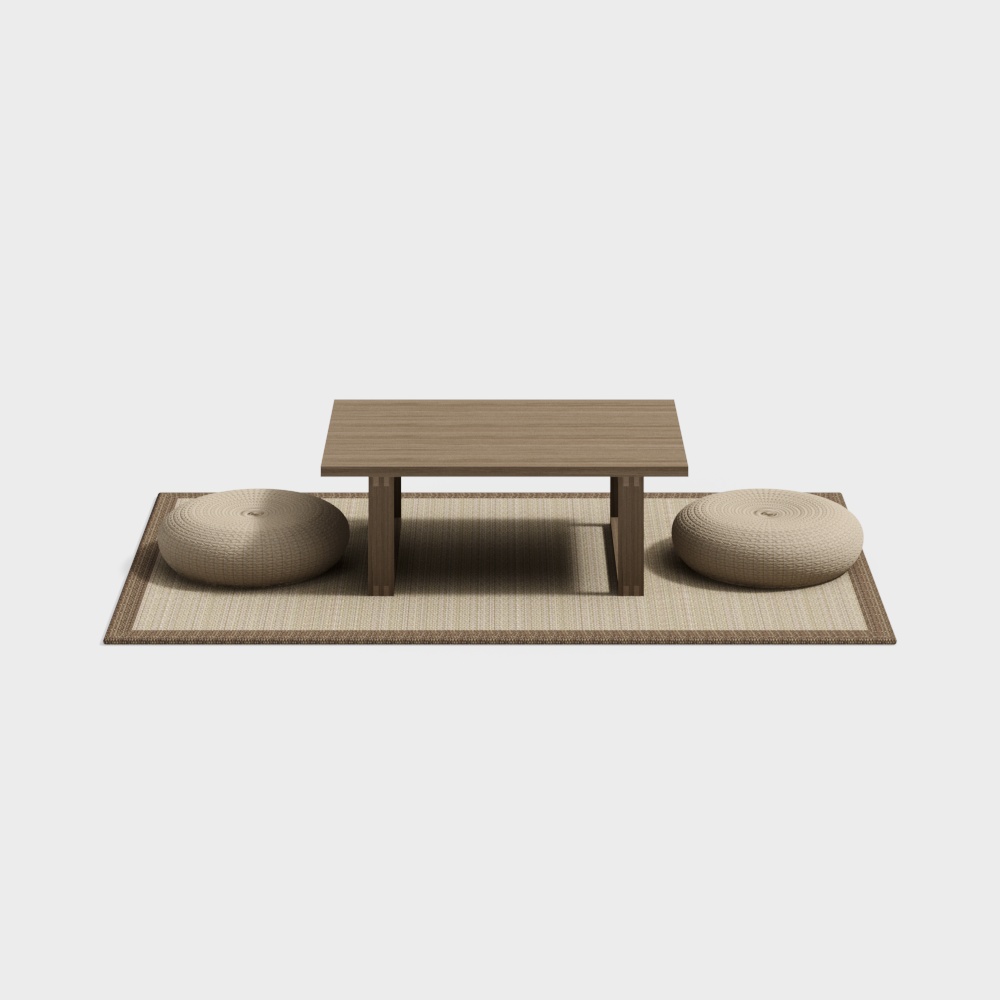 Japanese Tea Table and Chair Set