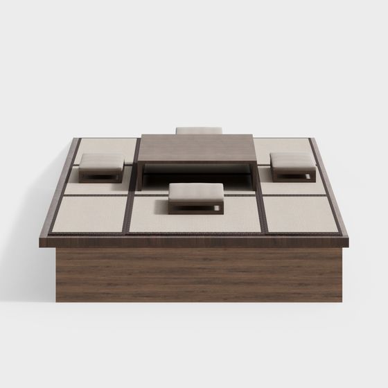 Elegant Tatami 3D Model for Tranquil Spaces