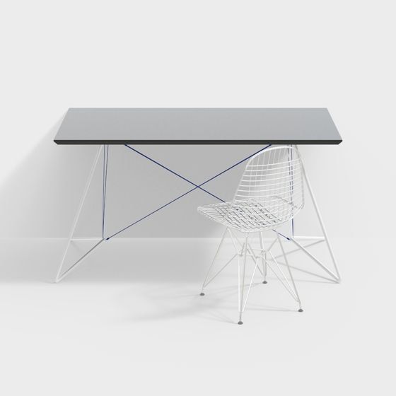 Modernes industrielles Tisch- und Stuhlset