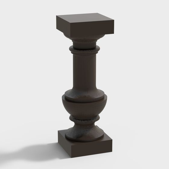 Sophisticated Roman Column Base 3D model