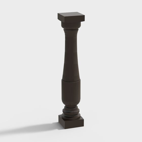 Classic Roman Column 3D Model