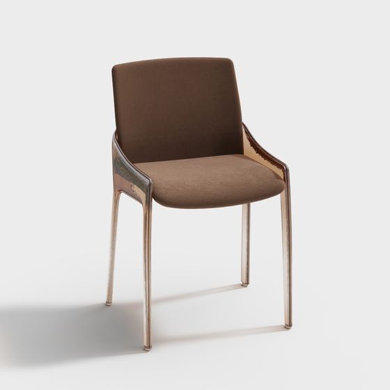 Elegant Low-Poly Chair 3D Model