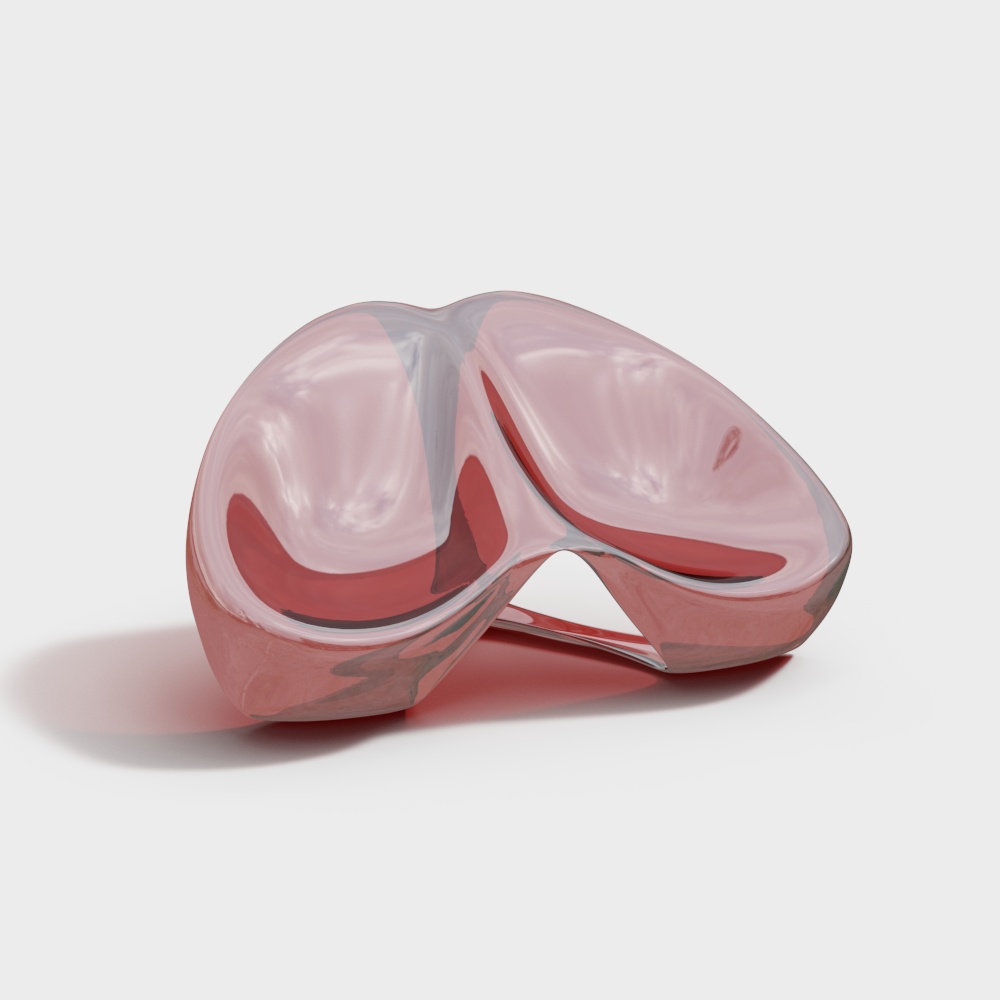 Luminous Mirror 3D model - A Blend of Art and Nature