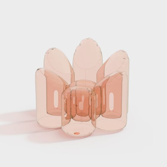 Low-Poly Glass Vase 3D model