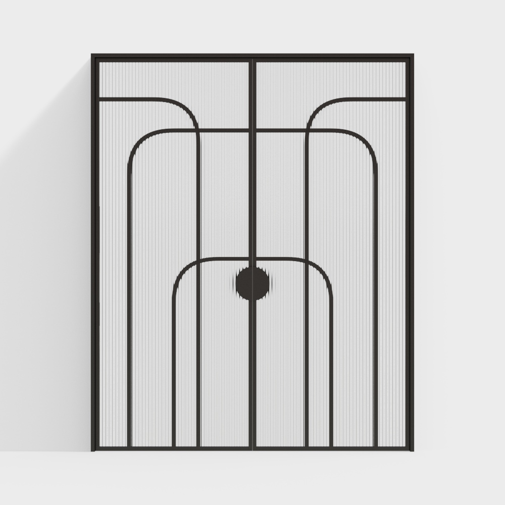 Puertas de vidrio en relieve