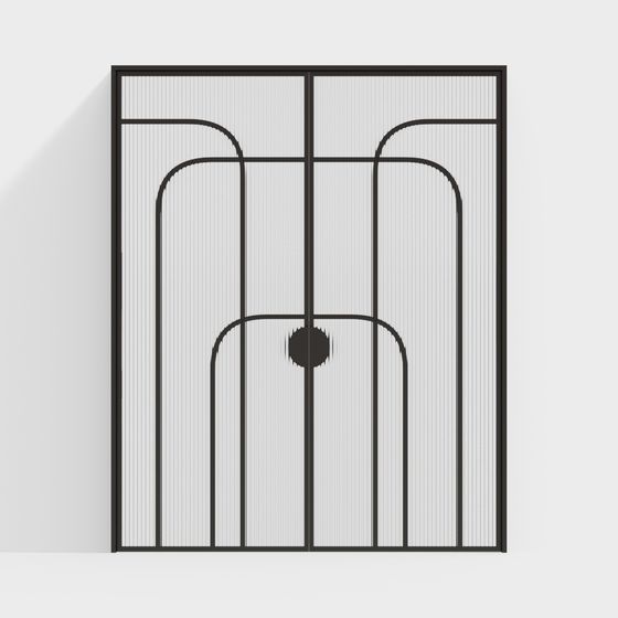 Puertas de vidrio en relieve