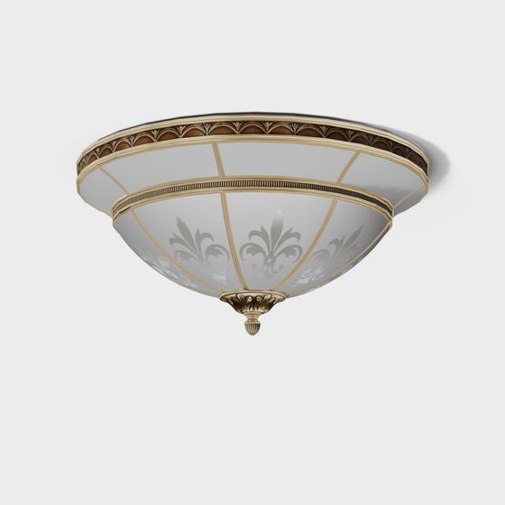 Elegant Ceiling Light 3D model for Modern Interiors