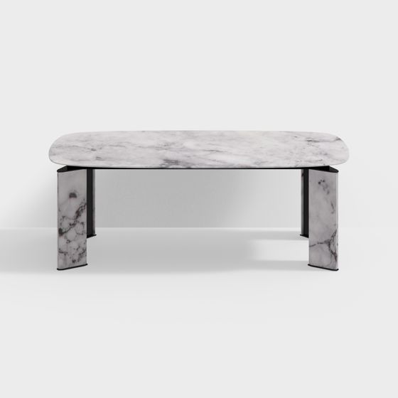 Bàn ăn trắng hình vây cá mập FT7012