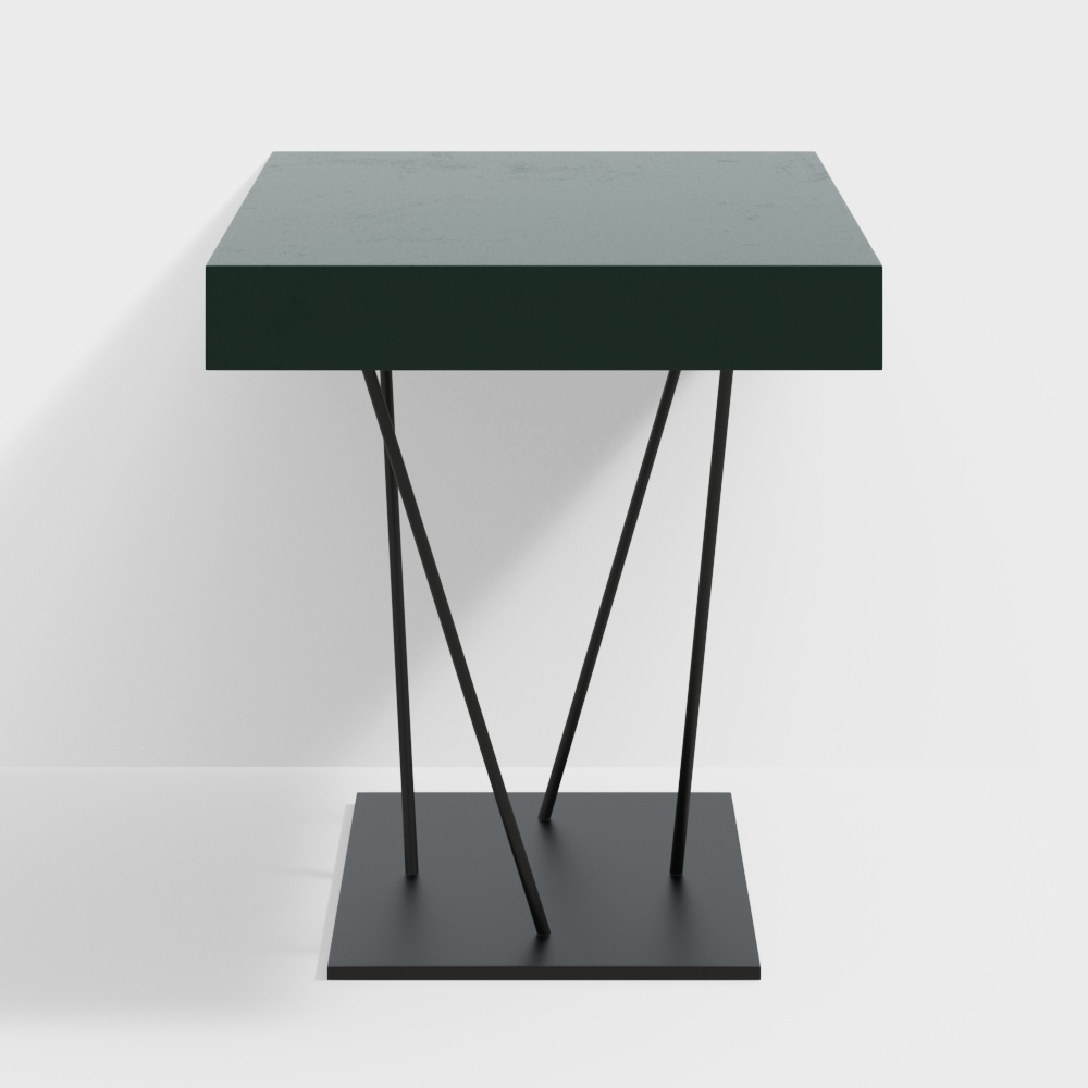 Прикроватная тумбочка FL99 глубокого морского зеленого цвета