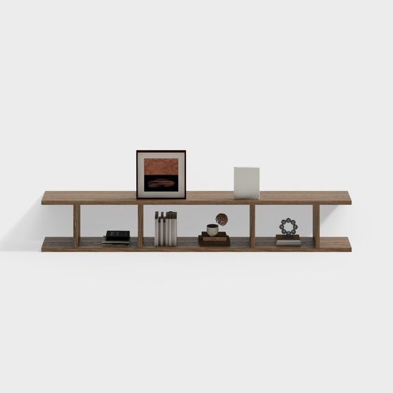City Shelf Low-Poly 3D model for Modern Interiors