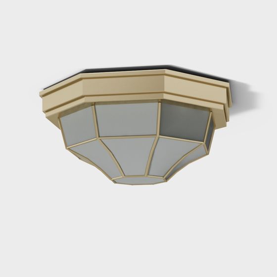 Vintage Style Ceiling Lamp 3D model