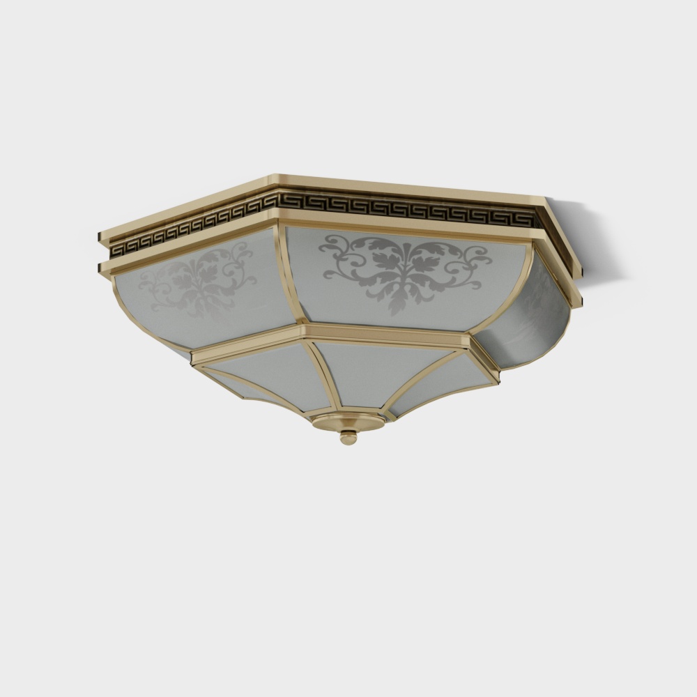 Đèn trần nghệ thuật sắt thanh lịch