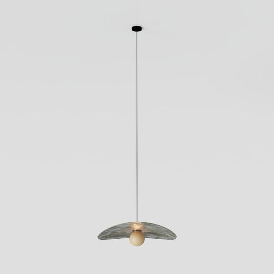 Stylish Low-Poly Chandelier 3D model