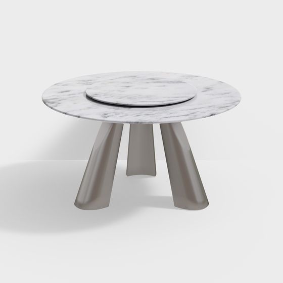 FT029 Weißes Muschel Schwarzsand 1,5 Runder Esstisch