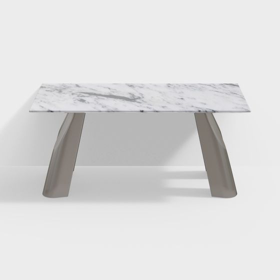 Elegant Marble Dining Table 3D model