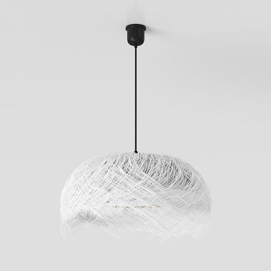 Weaving Light 3D model - Contemporary Chandelier Design