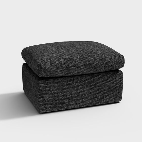 Пуф Парси из бархата с мятой