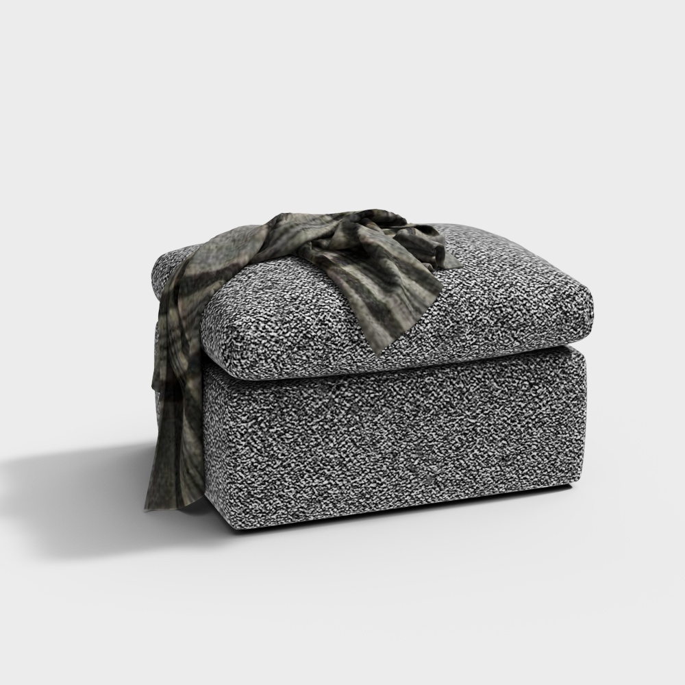 Diván de terciopelo menta Pouf Parsi