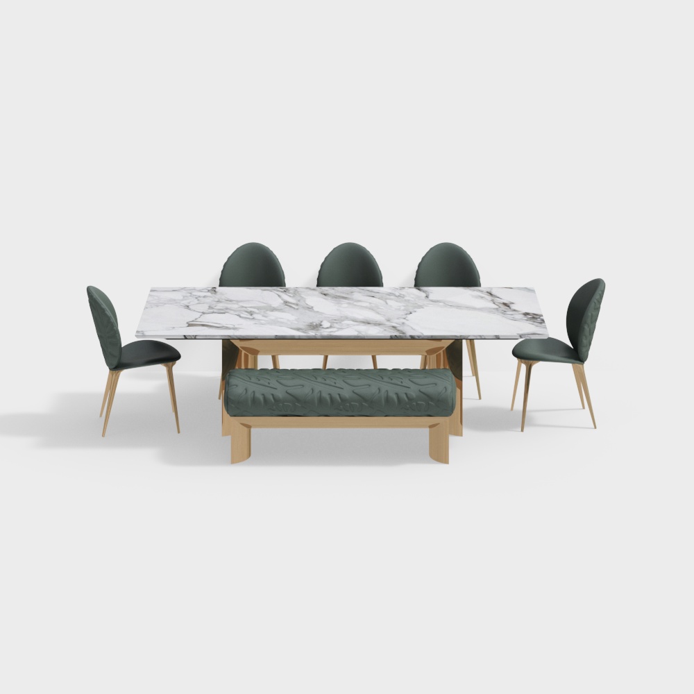 Modern Dining Table and Chair Set