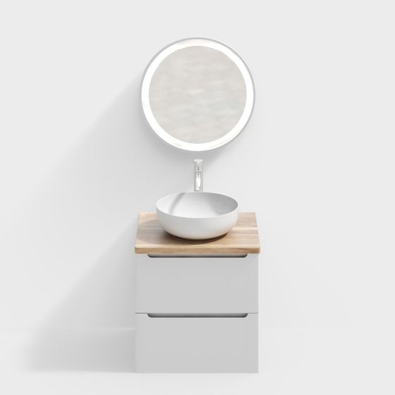 Minimalist Bathroom Cabinet 3D model