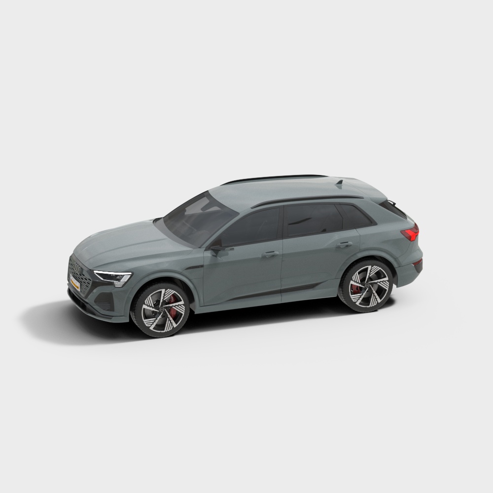 Low-Polygon Audi SUV 3D Model for Modern Urban Designs