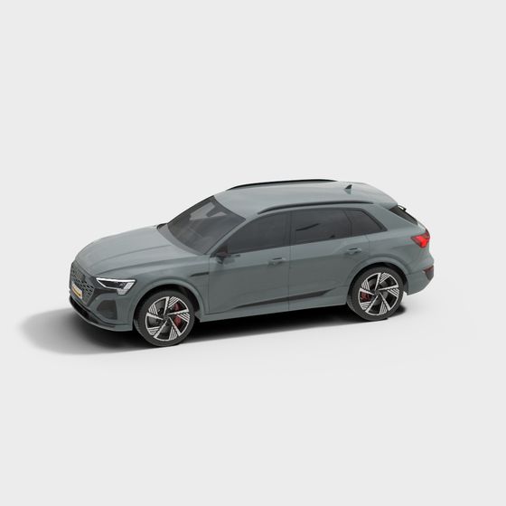 Stylish Low-Polygon Audi SUV 3D Model for Creative Projects