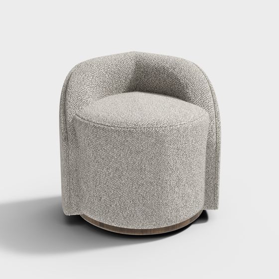 Wabi-Sabi Style Gray Chair 3D Model