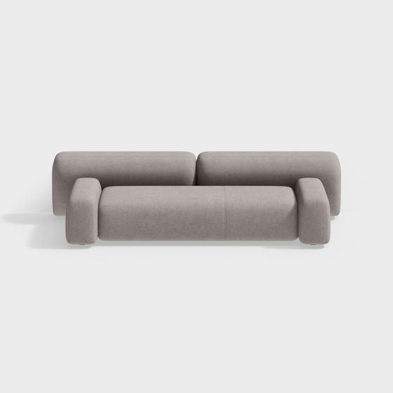 Modern Low-Poly Sofa 3D model with Elegant Textures