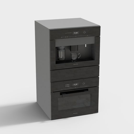 Miele Built-in Coffee Machine 3D model for Modern Interiors