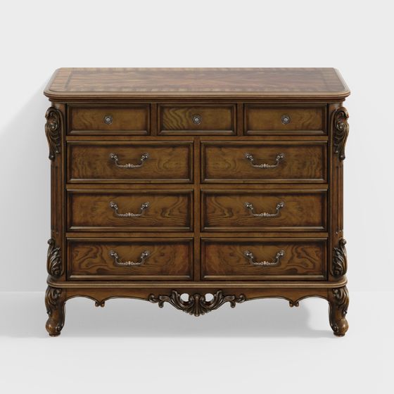 Vintage Dressing Table 3D model at the Crossroad of Classic and Modern