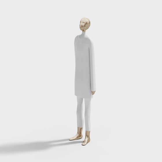 Elegant Future Human 3D model