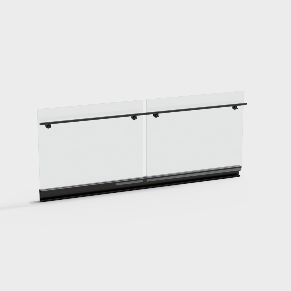 유리 경계 울타리