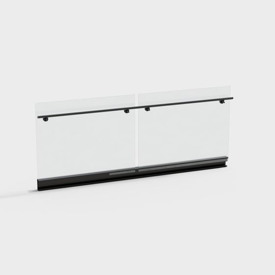 유리 경계 울타리