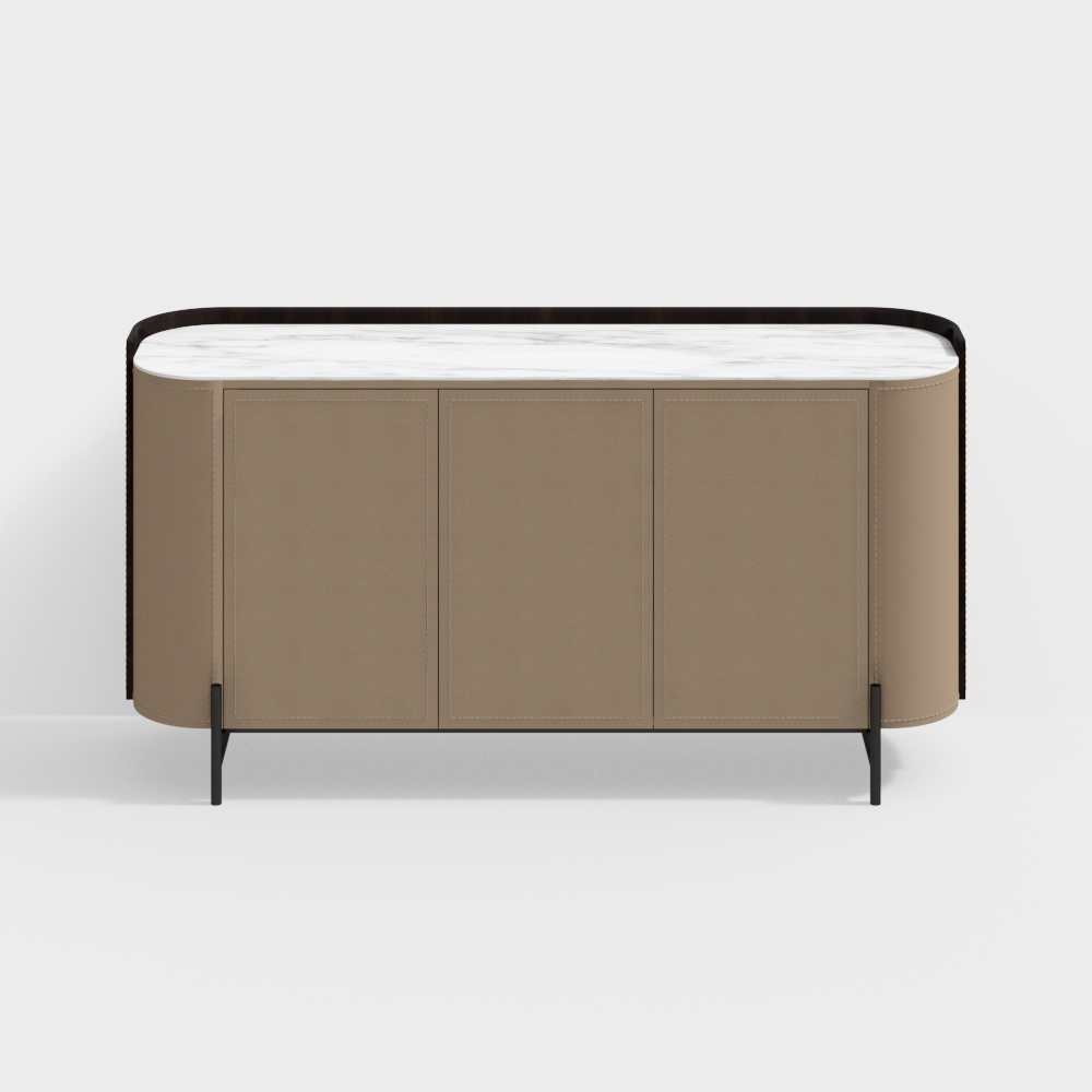 H105 Sideboard (Middle Flower White)