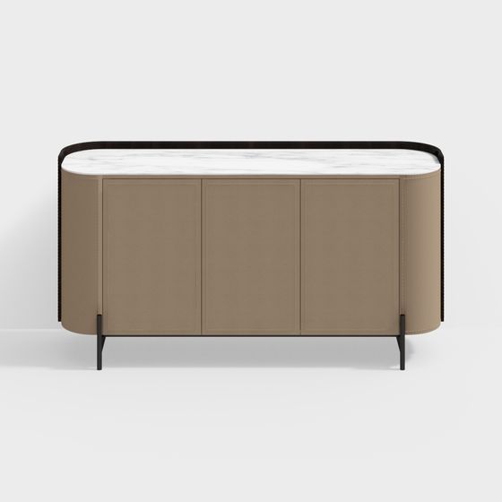 Streamlined Storage Cabinet 3D model