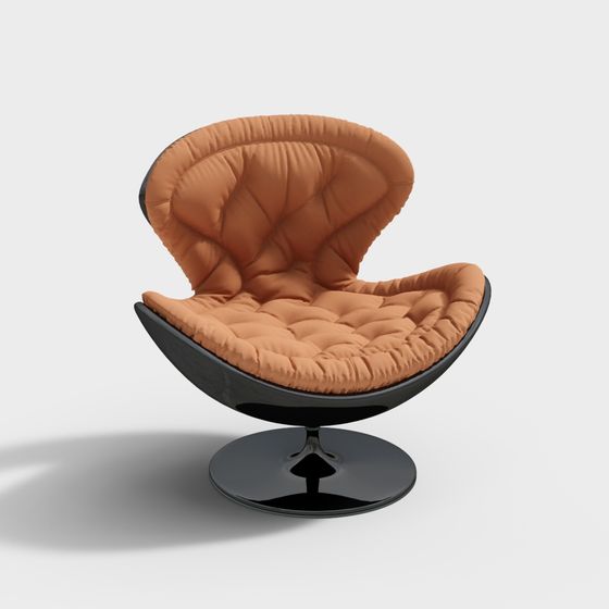 Stylish Curved 3D Chair Model for Creative Projects