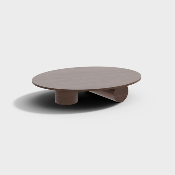 Sleek Round Table 3D Model
